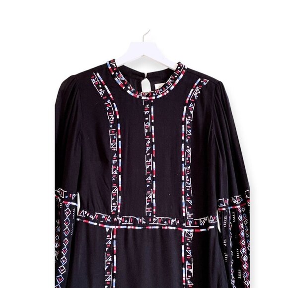 Rahi Cali Black Embroidered Mini Dress,  size M - Picture 6 of 14